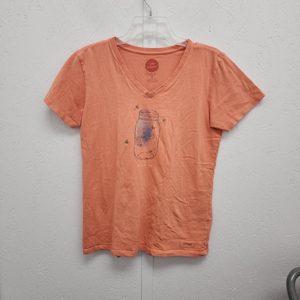 Life Is Good shirt sz M honey bees